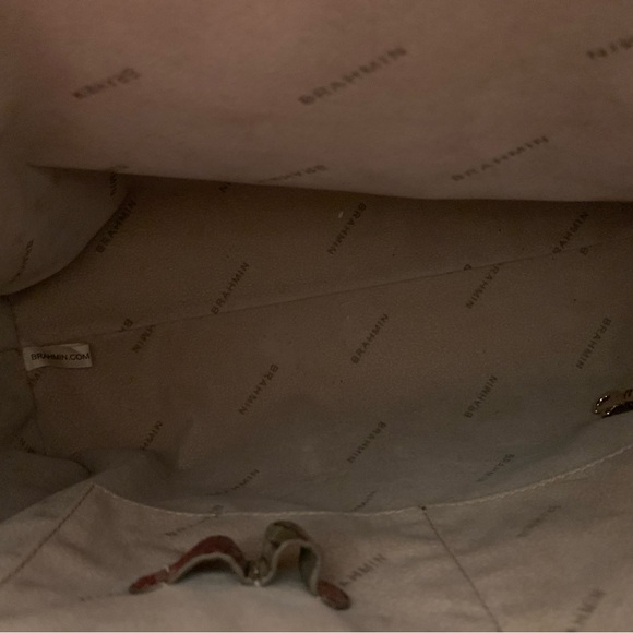 EUC Brahmin Foliage Multicolor Crocodile-Embossed Women's Bag - Picture 4 of 14